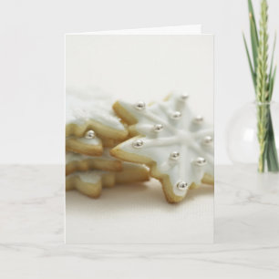 Snowflakes Cookies Photo Christmas Holiday Card