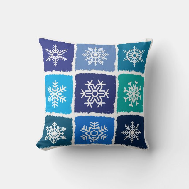 Snowflakes Cushion (Front)