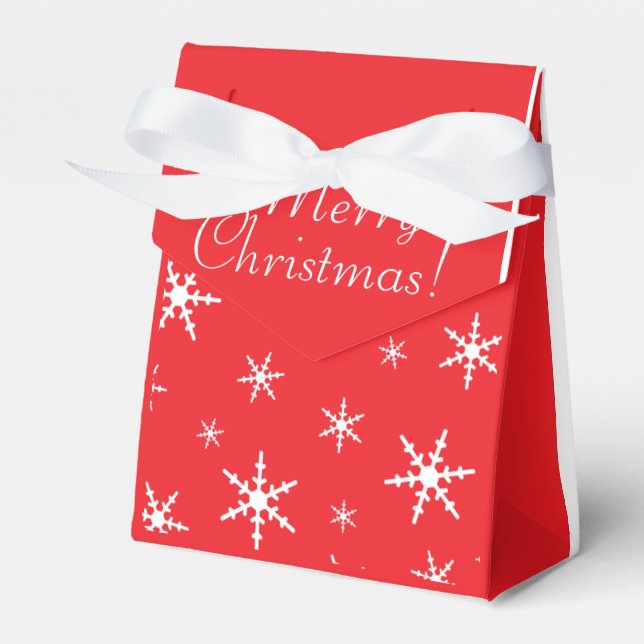 Snowflakes Favour Box (Front Side)