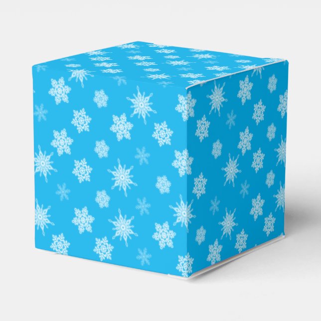 Snowflakes Favour Box (Back Side)