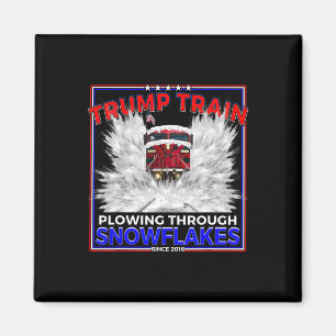 Snowflakes For President Trump! Maga Trump Train 2 Magnet