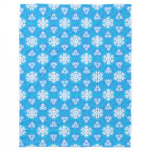 Snowflakes From Afar Fleece Blanket