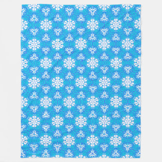 Snowflakes From Afar Fleece Blanket
