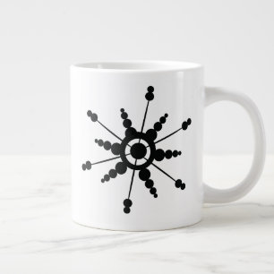 Snowflakes Geometrical Bubble Winter Holiday Large Coffee Mug