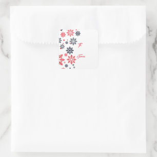 Snowflakes Gift Tag Stickers