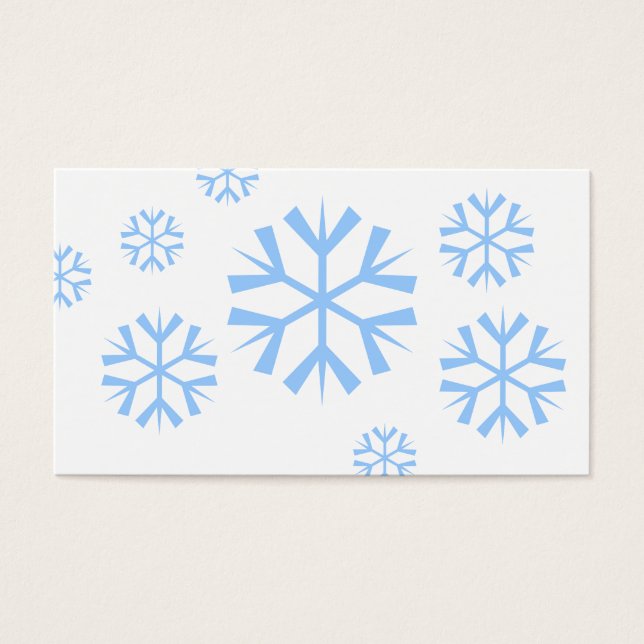 Snowflakes Gift Tags (Front)