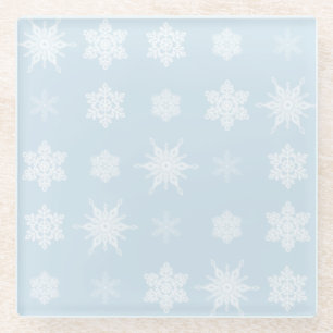 Snowflakes Glass Coaster
