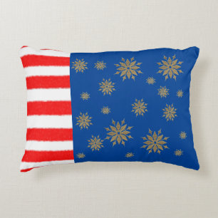 snowflakes,golden snowflakes, decorative cushion