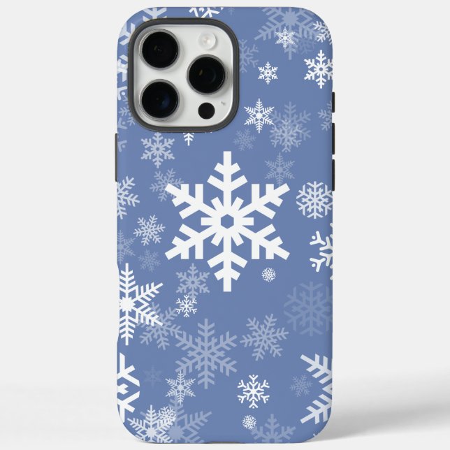 Snowflakes Graphic Customise Colour Background on  Case-Mate iPhone Case (Back)