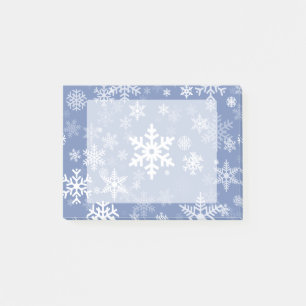 Snowflakes Graphic Customise Colour Background on Post-it Notes