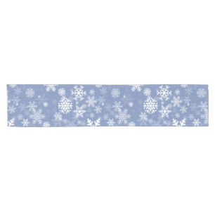 Snowflakes Graphic Customise Colour Background on Short Table Runner