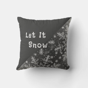 Snowflakes / Hearts / Let It Snow Cushion