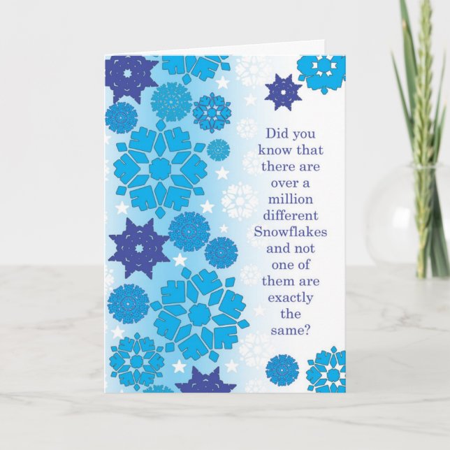 Snowflakes Holiday Card (Front)