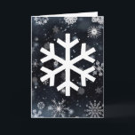 Snowflakes Holiday Card<br><div class="desc">Another beautiful snowflake greeting card from SnowDays,  designed by you!</div>