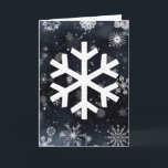 Snowflakes Holiday Card<br><div class="desc">Another beautiful snowflake greeting card from SnowDays,  designed by you!</div>