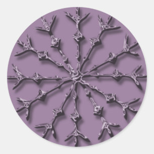 Snowflakes Holiday Card Envelope Seals