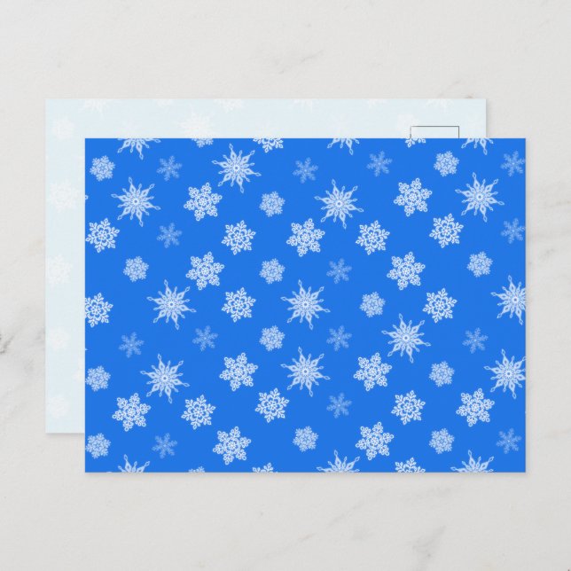 Snowflakes Holiday Postcard (Front/Back)