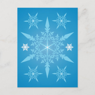 Snowflakes Holiday Season's Greeting Post Card