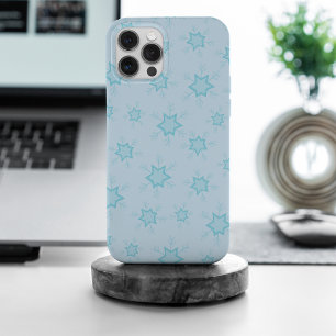 Snowflakes, Ice Blue, Icy Snowflakes, Snow iPhone 15 Pro Max Case