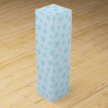 Snowflakes, Ice Blue, Icy Snowflakes, Snow Wine Box<br><div class="desc">Cute,  fun and adorable snowflakes pattern in icy blue colour. Modern and trendy gift,  perfect for the snow lover in your life.</div>
