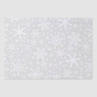 Snowflakes in Silver Holiday Tissue Paper