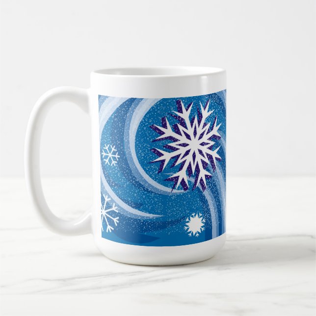 Snowflakes in the Wind - Coffee Mug (Left)