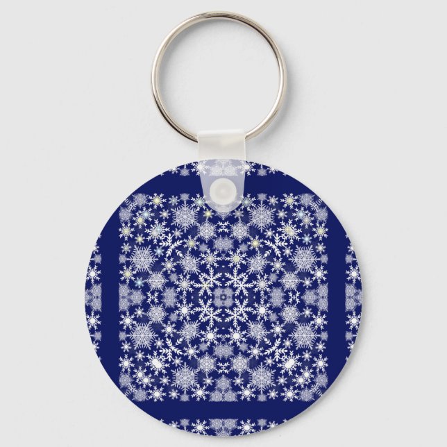 Snowflakes Lace Key Ring (Front)