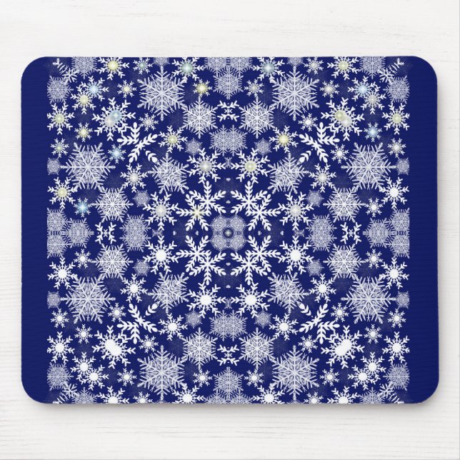 Snowflakes Lace Mouse Pad (Front)