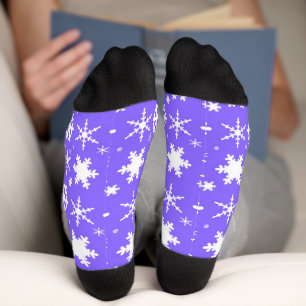 Snowflakes Lavender Socks