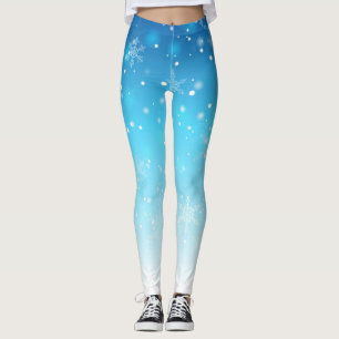 snowflakes leggings