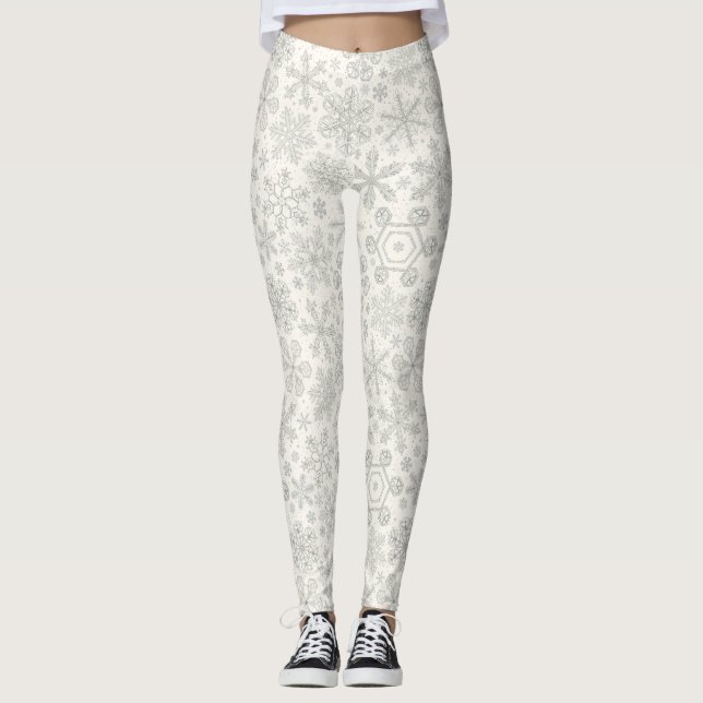 Snowflakes Leggings (Front)
