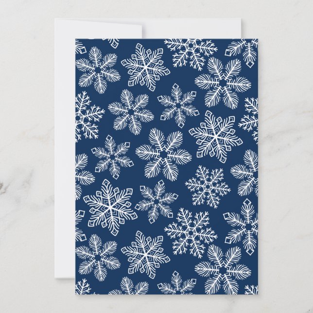 Snowflakes on dark blue (Front)