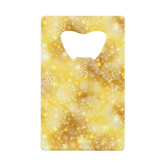 Snowflakes on golden (Front)