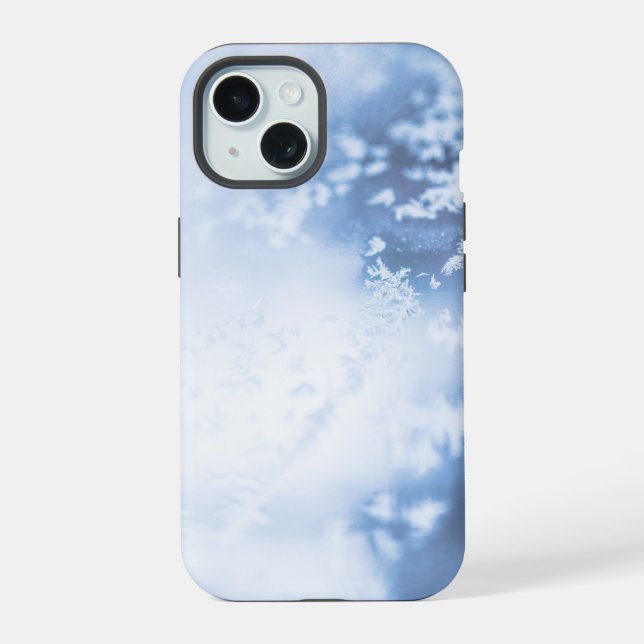 Snowflakes on Ground iPhone 15 Case (Back)