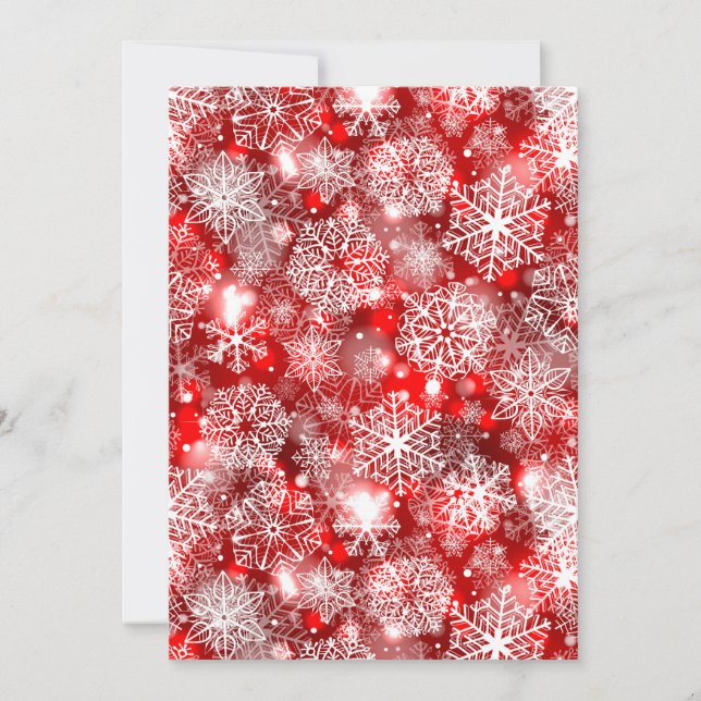 Snowflakes on red (Front)