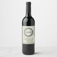 Snowflakes on Sage Food and Beverage Label Set