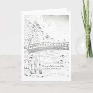 Snowflakes on the Bridge Holiday Card