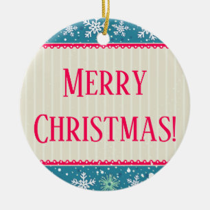 Snowflakes Ornamnet Ceramic Ornament