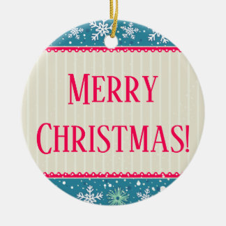 Snowflakes Ornamnet Ceramic Ornament