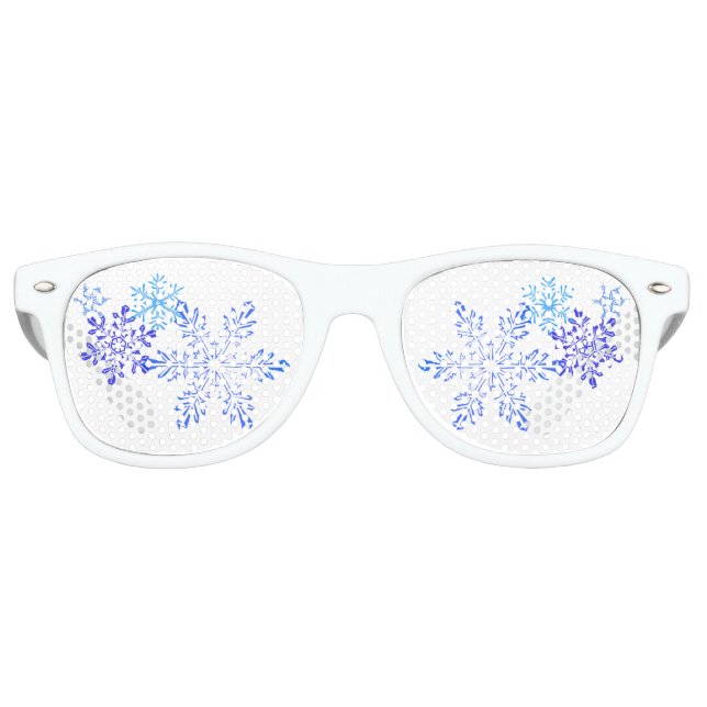Snowflakes Party Favour Sunglasses (Front)