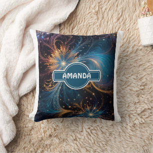 Snowflakes Pastel Colorful Personalized Pattern Cushion