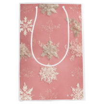 Snowflakes Pastel pink 