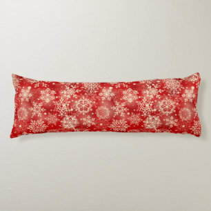 Snowflakes pattern body cushion
