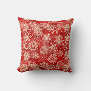 Snowflakes pattern cushion