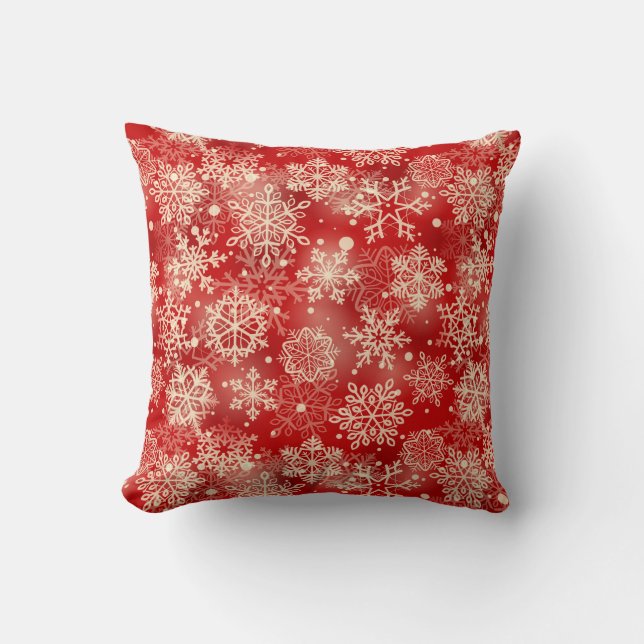 Snowflakes pattern cushion (Front)