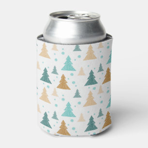Snowflakes pattern design tree can cooler