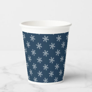 Snowflakes pattern Festive Paper cup