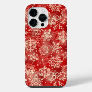 Snowflakes pattern iPhone 14 pro max case