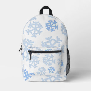 Snowflakes Pattern Printed Backpack