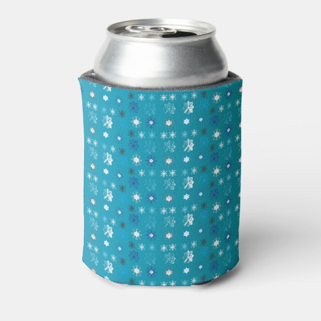 Snowflakes pattern VII Can Cooler (Can Back)